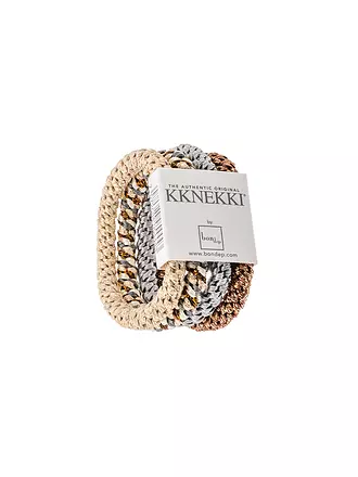 KKNEKKI | Gomas para el pelo, paquete de 4, BUNDLE 56 | hellgrau